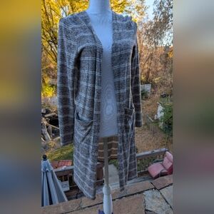 Daytrip Striped Duster Cardigan Sweater Size Small